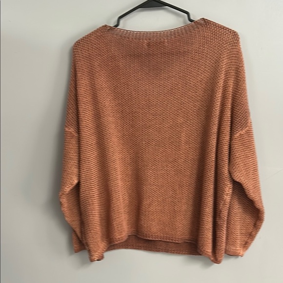 Cozy Knit V-Neck Sweater - Brown - Picture 4 of 6